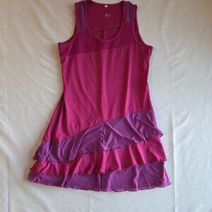 Tail Tennis Dress – Size Small | Pink & Purple Colorblock